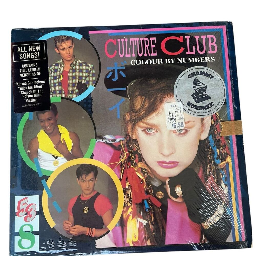 Culture Club Colour By Numbers‎ Vinyl LP Album 1983 Pop Rock New Wave